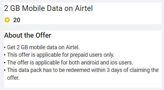 airtel 2gb free data